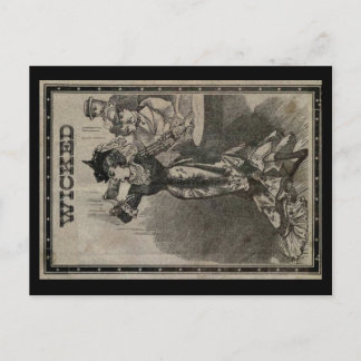 悪い女性はがき ポストカード