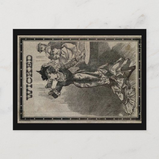 悪い女性はがき ポストカード (正面)