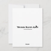 悪い妖精のブランクグリーティングカード シーズンカード (裏面)