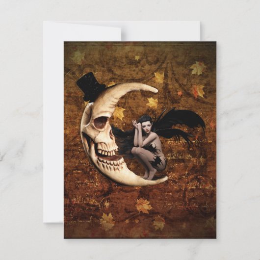 悪い妖精のブランクグリーティングカード シーズンカード (正面)