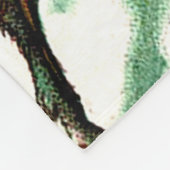 悪い子どもたちを追うクランプス冬の雪 フリースブランケット (角)