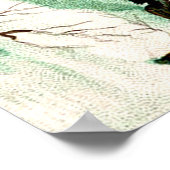 悪い子どもたちを追うクランプス冬の雪 ポスター (角)