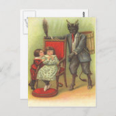 悪い子を連れ去るクランプス ポストカード (正面/裏面)