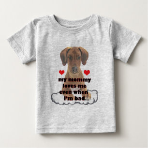 悪い子犬 ベビーTシャツ