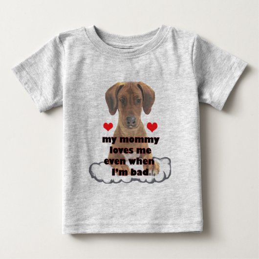 悪い子犬 ベビーTシャツ (正面)