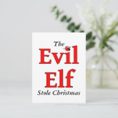 悪い小妖精や小人がクリスマスを奪った シーズンポストカード (スタンド正面)
