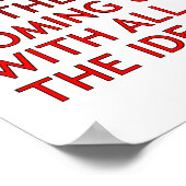 悪い影響を与えるポおもしろいスター ポスター (角)