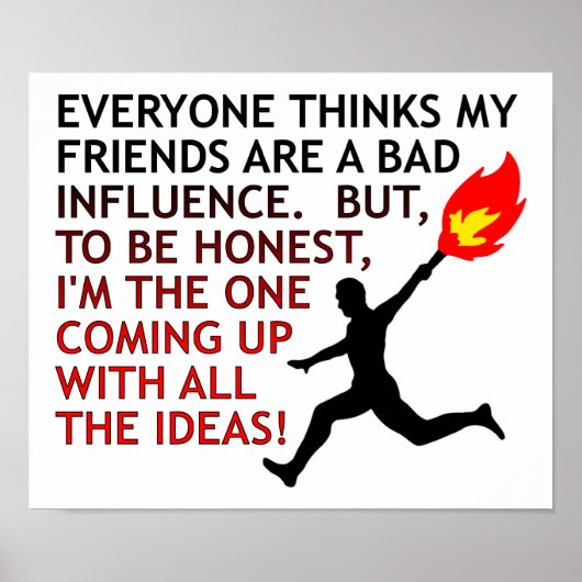 悪い影響を与えるポおもしろいスター ポスター (正面)