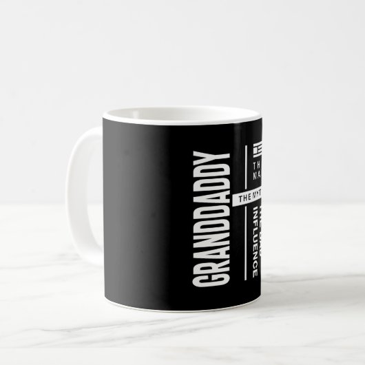 悪い影響を与える男おじいちゃん父親の贈り物 コーヒーマグカップ (正面左)