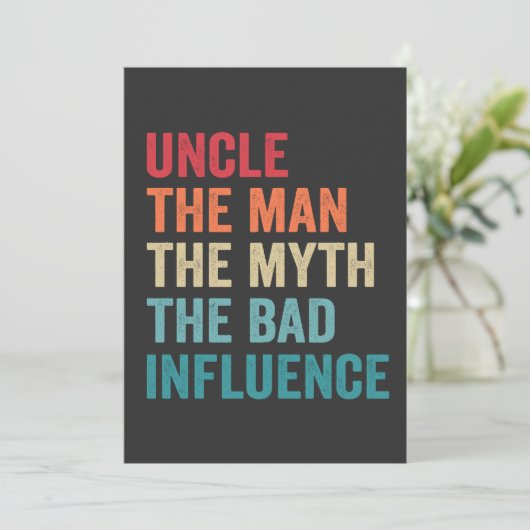 悪い影響を持つ神話の男のおもしろい叔父 シーズンカード (スタンド正面)