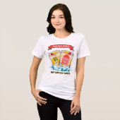 悪い影響、良い時代と永遠の波 トライブレンドTシャツ (正面全面)