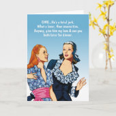 悪い彼氏/夫 カード (黄色い花)