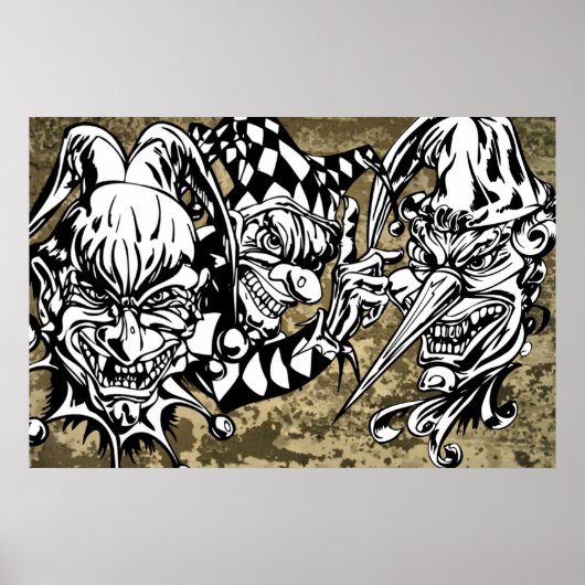 悪い怖いピエロ ポスター (正面)