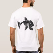 悪い態度の種族の魚のTシャツ Tシャツ (裏面)