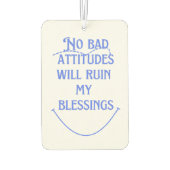 悪い態度は… カーエアーフレッシュナー (裏面)