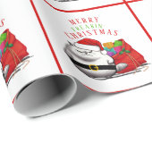 悪い態度サンタキャットクリスマス ラッピングペーパー (ロールコーナー)