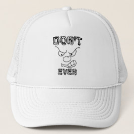 悪い態度ハット怒顔 キャップ