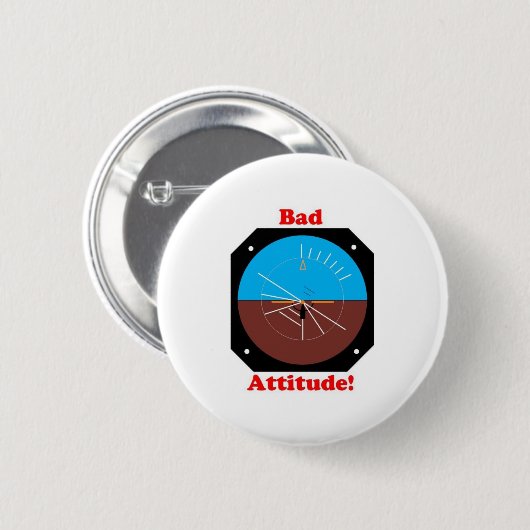 悪い態度 缶バッジ (正面&裏面)