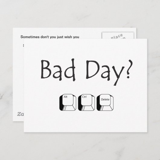 悪い日か。 ポストカード (正面/裏面)