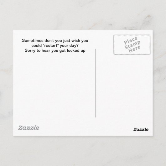 悪い日か。 ポストカード (裏面)