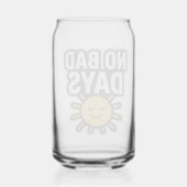 悪い日なし | 前向きサンシャインデザイン» ガラス缶 (裏面)