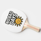 悪い日なし | 前向きサンシャインデザイン» 卓球ラケット (横)