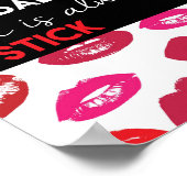 悪い日には、常に口紅引用文 ポスター (角)