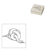 悪い日のゴムのスタンプを持つ蛇を絡み合わせる ラバースタンプ (押印)