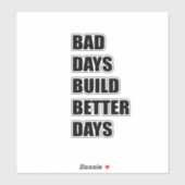 悪い日より良い日を構築 シール (シート)