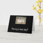 悪い日を過ごす? カード (黄色い花)