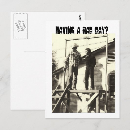 悪い日を? ポストカード (正面/裏面)