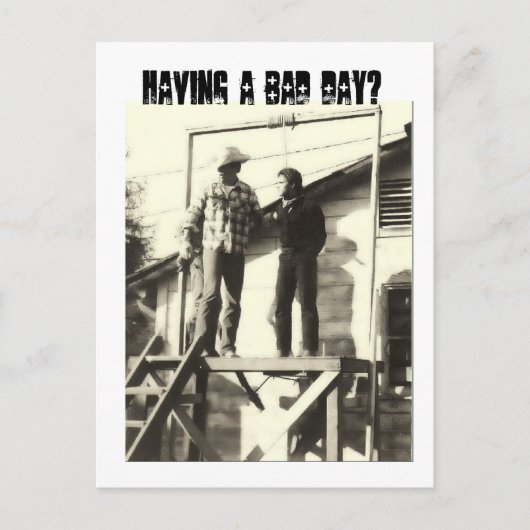 悪い日を？ ポストカード (正面)