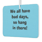 悪い日ローラースケート淡い青のハート形 カーエアーフレッシュナー (左)