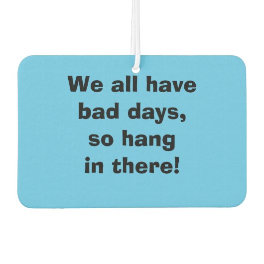 悪い日ローラースケート淡い青のハート形 カーエアーフレッシュナー (正面)