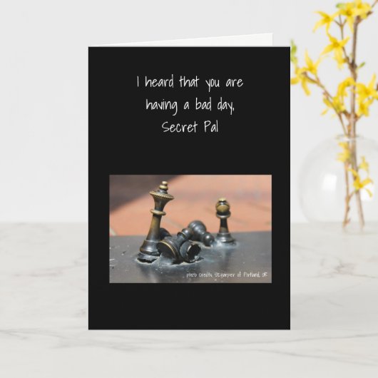 悪い日 カード (黄色い花)