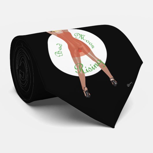 悪い月2のタイ ネクタイ (ロール)