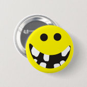 悪い歯 缶バッジ (正面&裏面)