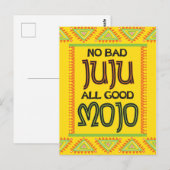 悪い気がゼロ 良い気だけ 面白い回復メッセージ ポストカード (正面/裏面)