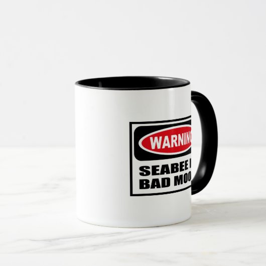 悪い気分のマグの警告のシービー マグカップ (正面右)