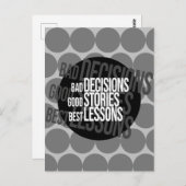 悪い決定良い話のレッス最高のン ポストカード (正面/裏面)