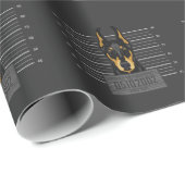 悪い泥棒動物のマグがドバーマンを頑固な犬に撃ち込む ラッピングペーパー (ロールコーナー)