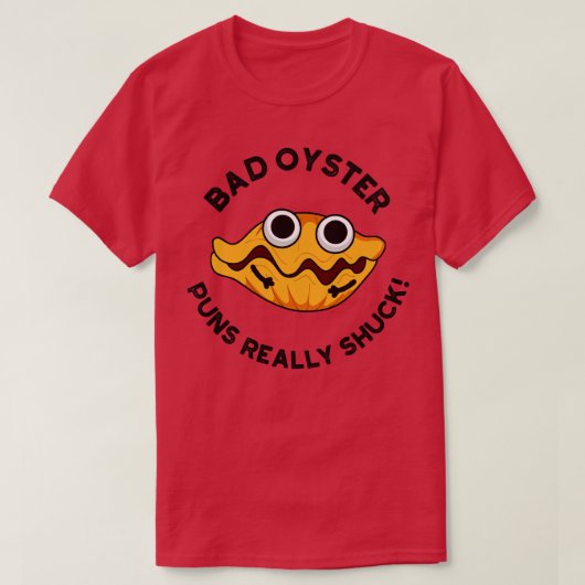 悪い牡蠣のパン本当におもしろい食べ物パン1 Tシャツ (デザイン正面)