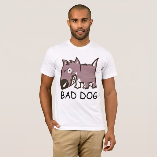 悪い犬おもしろいのTシャツ Tシャツ (正面フル)