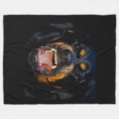 悪い犬 フリースブランケット (正面(横))