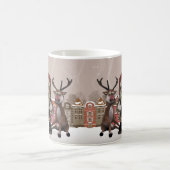 悪い状態によって飲まれるサンタの悪いサンタのクリスマスのギフトのマグ コーヒーマグカップ (中央)