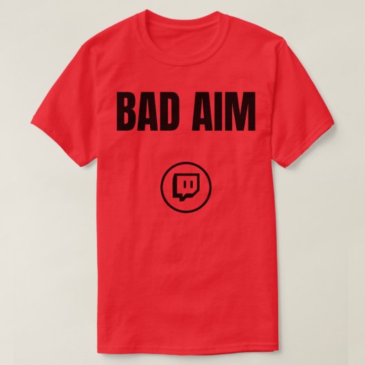 悪い狙い Tシャツ (デザイン正面)
