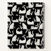 悪い猫が物を叩き、白い猫が黒 ノートブック (裏面)