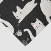 悪い猫が物を叩き、白い猫が黒 薄葉紙 (詳細)