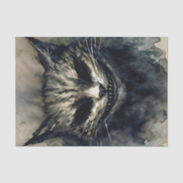 . .悪い猫が笑顔の水の彩りを描く 薄葉紙