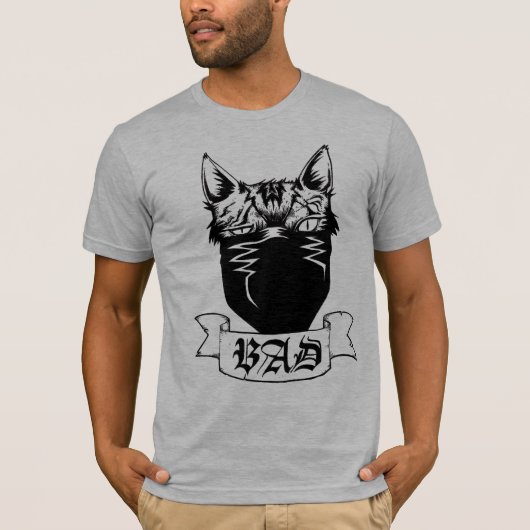 悪い猫のTシャツ Tシャツ (正面)